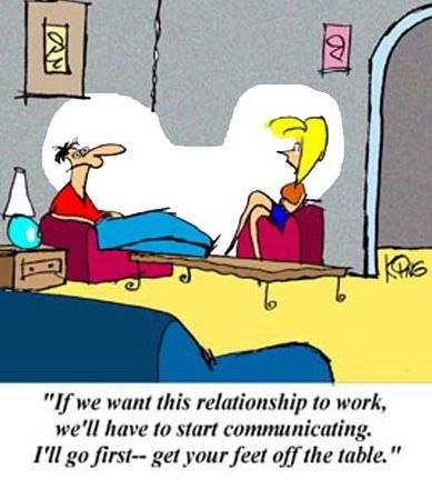 cartoon cartoon of woman & man